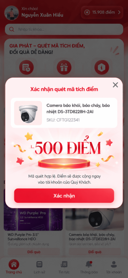 Ứng dụng Tích điểm, đổi quà tặng